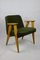 Olivgrüner Sessel aus Boucle, Joseph Chierowski zugeschrieben, 1970er 1