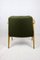 Olive Boucle Armchair attributed to Joseph Chierowski, 1970s 6