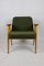 Olive Boucle Armchair attributed to Joseph Chierowski, 1970s, Image 4