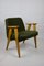Olive Boucle Armchair attributed to Joseph Chierowski, 1970s, Image 10