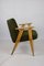 Olivgrüner Sessel aus Boucle, Joseph Chierowski zugeschrieben, 1970er 5