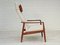 Danish Teak Armchair in White-Beige Fabric by Søren Ladefoged, 1960s 16