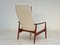 Fauteuil en Teck et Tissu Blanc-Beige par Søren Ladefoged, Danemark, 1960s 14