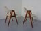 Compass Chairs in Teak by Kai Kristiansen for Sva Mobler, 1960s, Set of 6 16