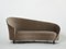 Velvet Rounded Meridienne Sofa from Federico Munari, 1960s, Image 1