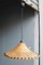 Lampada da soffitto Mid-Century in paglia intrecciata, Italia, anni '50, Immagine 1