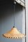 Mid-Century Ceiling Light in Braided Straw, Italy, 1950s, Image 1