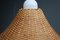 Italian Pendant Light in Woven Straw, 1950s 5