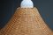 Lámpara colgante italiana de paja tejida, años 50, Imagen 5