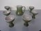 Decanter e bicchieri in ceramica, anni '60, set di 7, Immagine 1