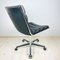 Mid-Century Swivel Black Desk Chair, Italy, 1970s 7