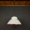 Lámpara colgante de Murano blanca, Italia, años 70, Imagen 5