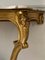 Consola estilo Luis XV de madera dorada, Francia, siglo XIX, Imagen 5