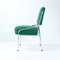 Chaises de Salle à Manger en Chrome et Tissu Vert, Ancienne Tchécoslovaquie, 1960s, Set de 4 12