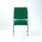 Chrome & Green Fabric Dining Chairs, Former Czechoslovakia, 1960s, Set of 4 8