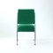 Chrome & Green Fabric Dining Chairs, Former Czechoslovakia, 1960s, Set of 4, Image 8