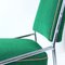 Chrome & Green Fabric Dining Chairs, Former Czechoslovakia, 1960s, Set of 4 3