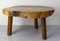 Brutalist French Coffee Table in Exotic Wood, 1960s 4