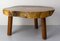 Brutalist French Coffee Table in Exotic Wood, 1960s, Image 4