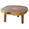 Brutalist French Coffee Table in Exotic Wood, 1960s, Image 1