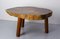 Brutalist French Coffee Table in Exotic Wood, 1960s 5