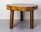 Brutalist French Coffee Table in Exotic Wood, 1960s 6
