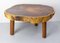 Brutalist French Coffee Table in Exotic Wood, 1960s 2