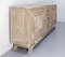 Art Deco French Cerused Oak Marble Top & Brass Buffet, 1930s, Image 4