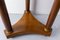 Empire French Iroko & Marble Plant Holder with 3-Legs, 1960s 7