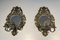 Appliques Murales Louis XIV en Bronze et Miroir, Set de 2 2