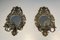 Louis XIV Wandlampen aus Bronze & Spiegel, 2er Set 2