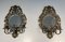 Appliques Murales Louis XIV en Bronze et Miroir, Set de 2 1