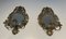 Appliques Murales Louis XIV en Bronze et Miroir, Set de 2 3