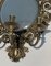 Lampade da parete Luigi XIV in bronzo e specchio, set di 2, Immagine 11