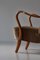 Alfred Christensen zugeschriebener Sessel aus Eiche & Velours für Slagelse Furniture Works, 1950er 17
