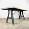 Industrial Dining Table with Machine Parts Oxidaad, 1920s, Image 2
