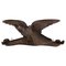 Antique Hand-Carved Hat Rack with Bird and Three Wooden Hooks, Germany, 1920s, Image 1