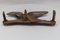 Antique Hand-Carved Hat Rack with Bird and Three Wooden Hooks, Germany, 1920s, Image 5