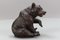 Antike geschnitzte sitzende Bärenfigur aus dem Schwarzwald, 1890er 12