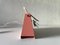 Mid-Century Pink Metal Table Lamp with Handle, Germany, 1950s, Image 8