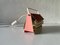 Mid-Century Pink Metal Table Lamp with Handle, Germany, 1950s, Image 5