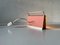 Mid-Century Pink Metal Table Lamp with Handle, Germany, 1950s, Image 10