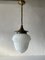 Art Deco Milk Glass Ceiling Lamp, Germany, 1940s 1