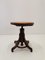 Tabouret de Piano Pivotant Vintage en Chaise en Rotin, 1950s 3