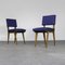 Chairs in Ash Wood and Blue Fabric, 1960s, Set of 6 13