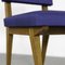 Chairs in Ash Wood and Blue Fabric, 1960s, Set of 6, Image 14