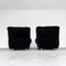 Black Velvet Lounge Chairs, 1970s, Set of 2 5