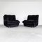 Black Velvet Lounge Chairs, 1970s, Set of 2, Image 1