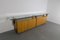 Walnut Sideboard with Glass Top, 1980s 10