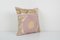 Vintage Pastel Pink Suzani Cushion Cover, 2010s, Image 3